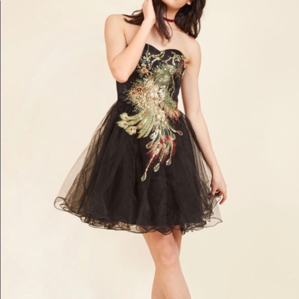 Peacock Dress by Chi Chi London Size 12